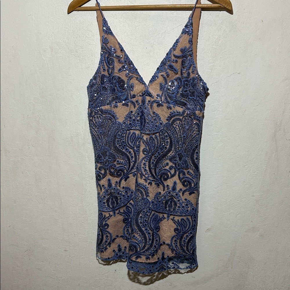 Free People Night Shimmers Mini Dress in size 2 - Picture 7 of 12